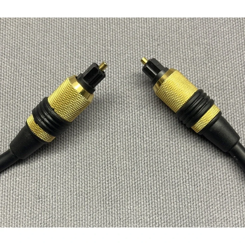 Optical Audio Cable 6ft GOLD PLATED Heavy Duty Fiber Optic Soundbar TV Cable